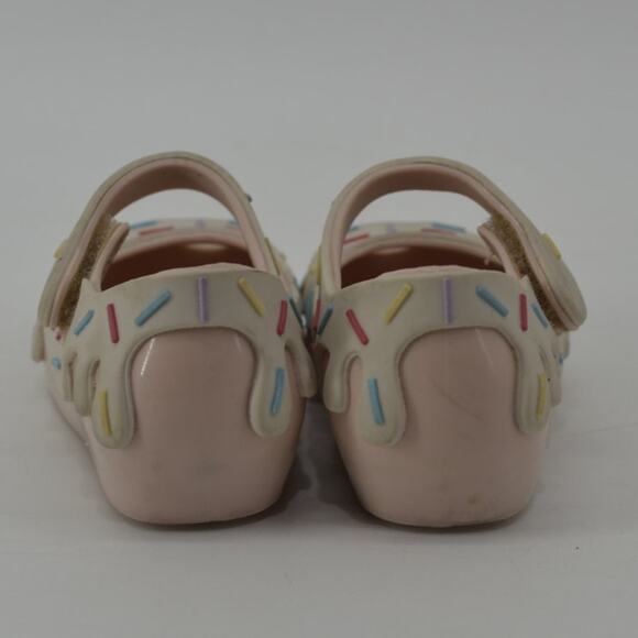 Mini Melissa Baby Size 6 Ice Cream Sprinkle Mary Jane Shoes - Picture 5 of 11
